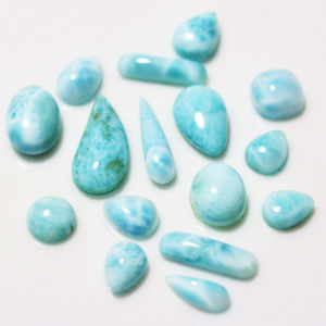 ~31ctw Larimar Cabochon 16 Piece Parcel
